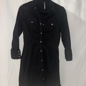 FP Movement by Free People Black Long Sleeve Dress